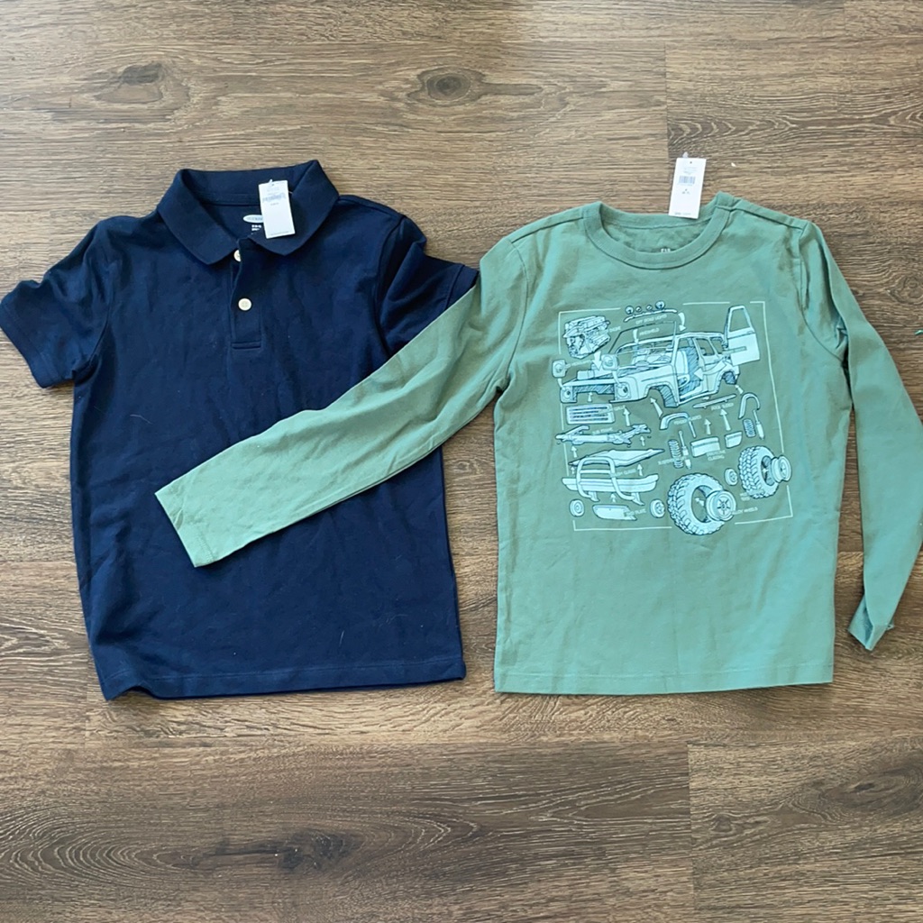 Lot Of 2 Size 6-7 Tops Old Navy And Gap